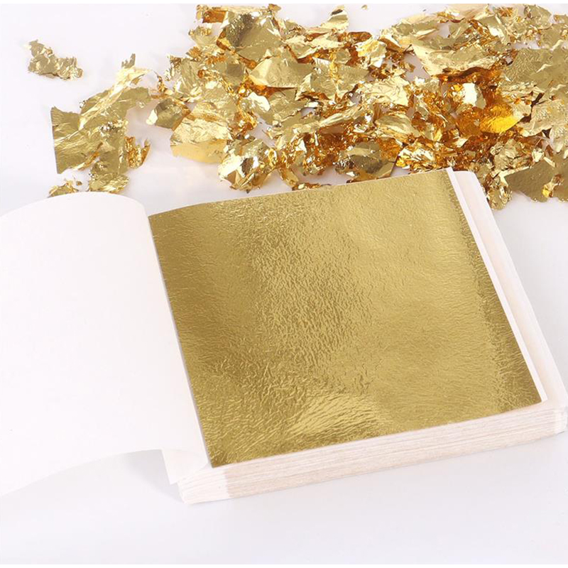 Nail Art Painting - 200 stuks gouden bladfolie bladbladjes verguldfolie