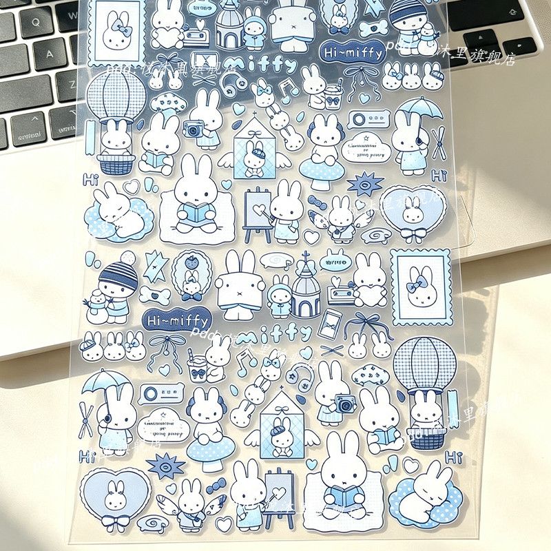 Nail Art Love - Blues Miffy Stickers Nagelkunststickers Mooi Uiterlijk
