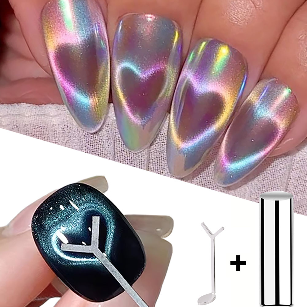 Nail Art Love - 1/2/3/4 stks Y-vormige Hart Cat Eye