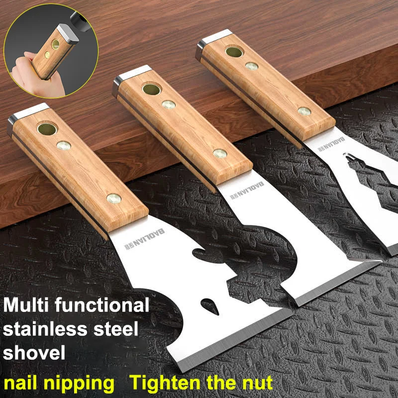 Striping Tape Nail - Roestvrijstalen schilderschrapers, reinigingsschep, hamerkopnagels, gipsplaat handgereedschap