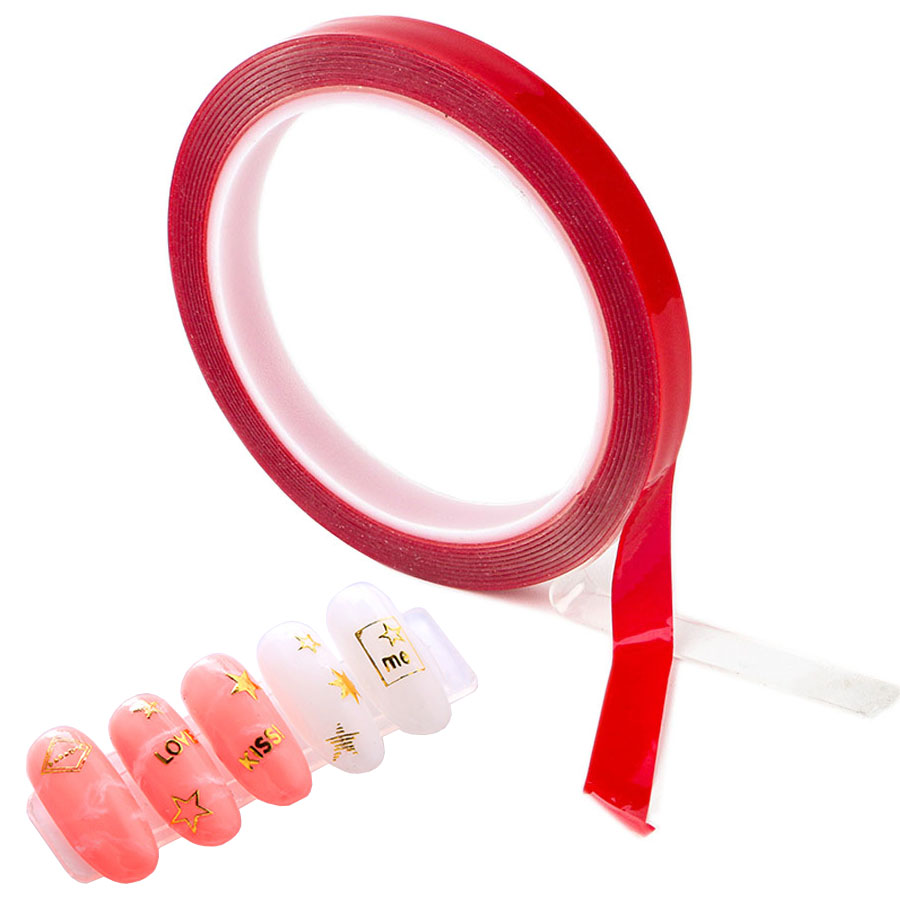Striping Tape Nail - Nageltips Dubbelzijdige tape, doorzichtige zelfklevende waterdichte