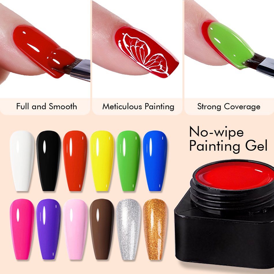 Nail Art Full Design - Chunshu 5Ml Geen Veeg 4in1 Semi-Massief