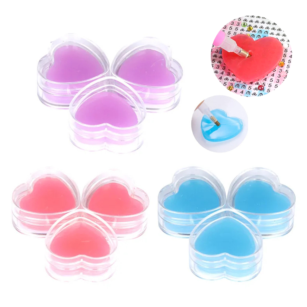 3/6 stks Hartvorm Diamant Schi - Nail Art Painting recensie en prijs