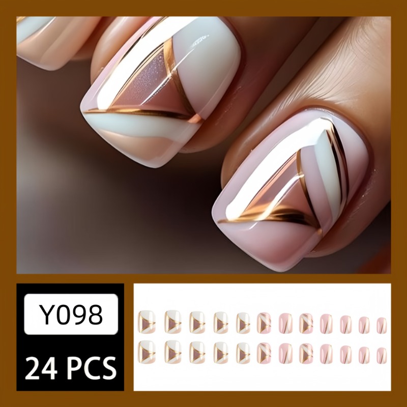 24 Stks/set Schattige Korte Vi - Nail Art Aesthetic recensie en prijs
