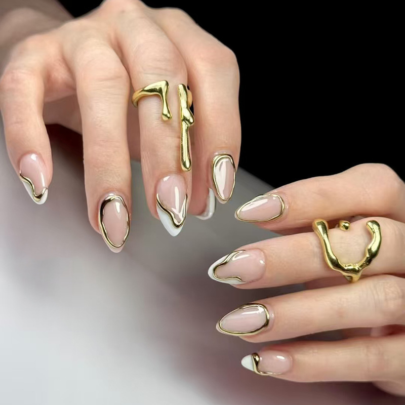 24 stuks middellange amandelvo - Nail Art Full Design recensie en prijs