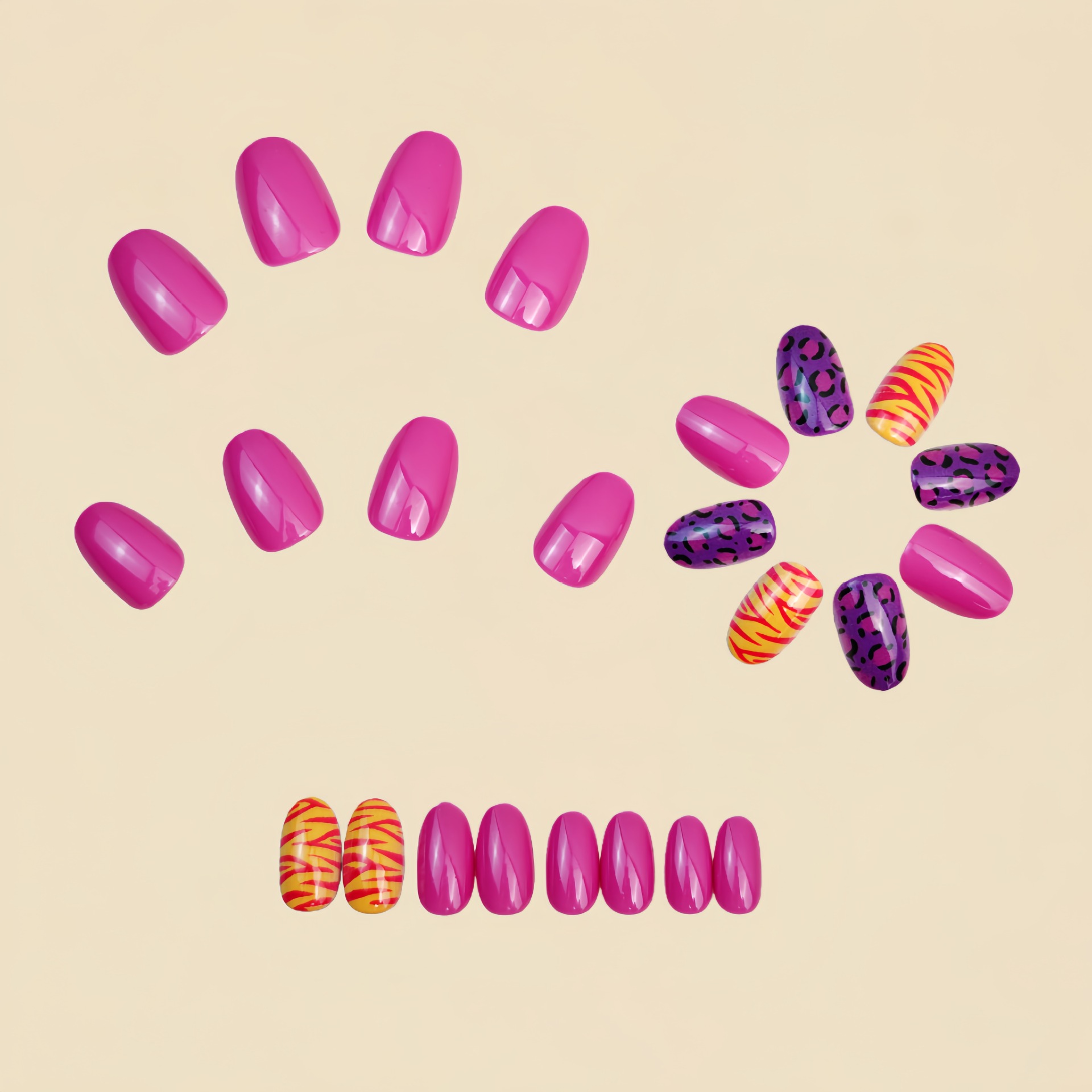 Korte lange nepnagels voor dam - Nail Art Aesthetic recensie en prijs