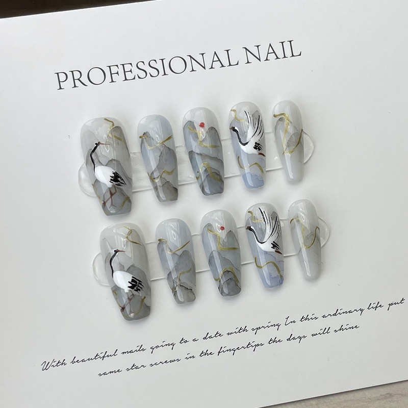 10 stuks Chinese stijl inktsch - Nail Art Painting recensie en prijs