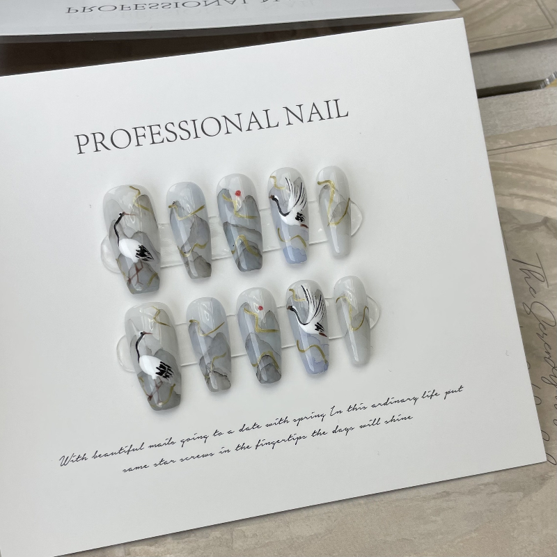 10 stuks Chinese stijl inktsch - Nail Art Painting recensie en prijs