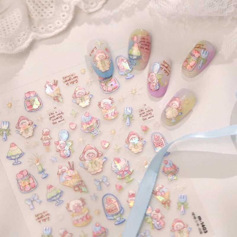 Cartoon 5D Nagelkunst Stickers - Nail Art Love recensie en prijs