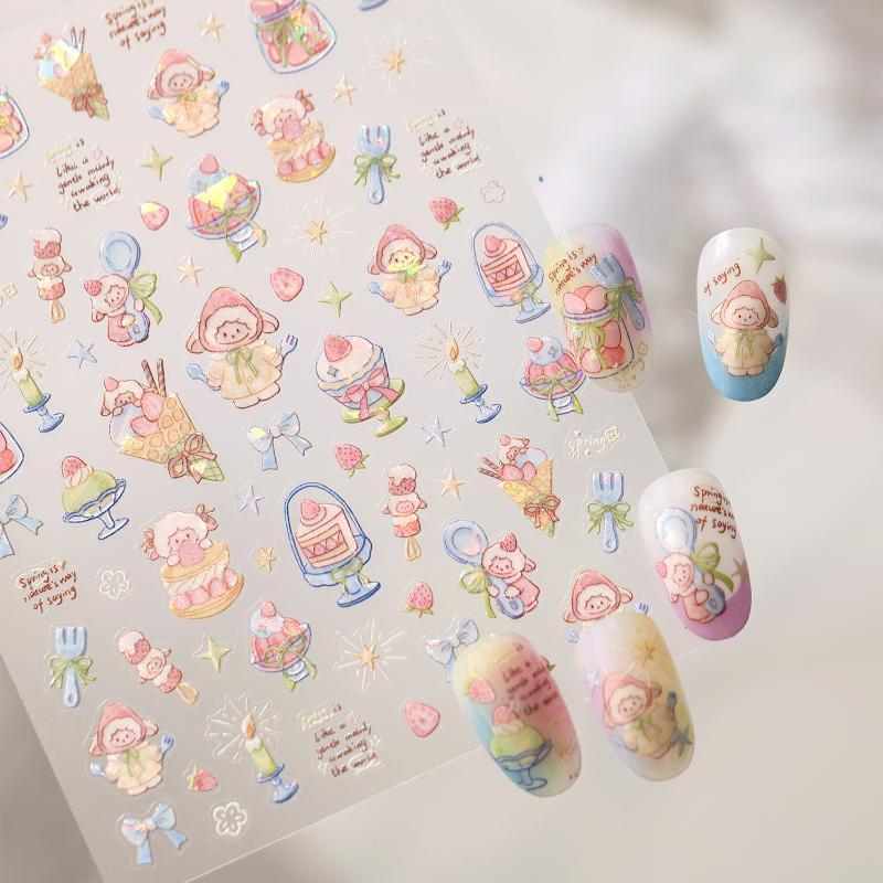 Cartoon 5D Nagelkunst Stickers - Nail Art Love recensie en prijs