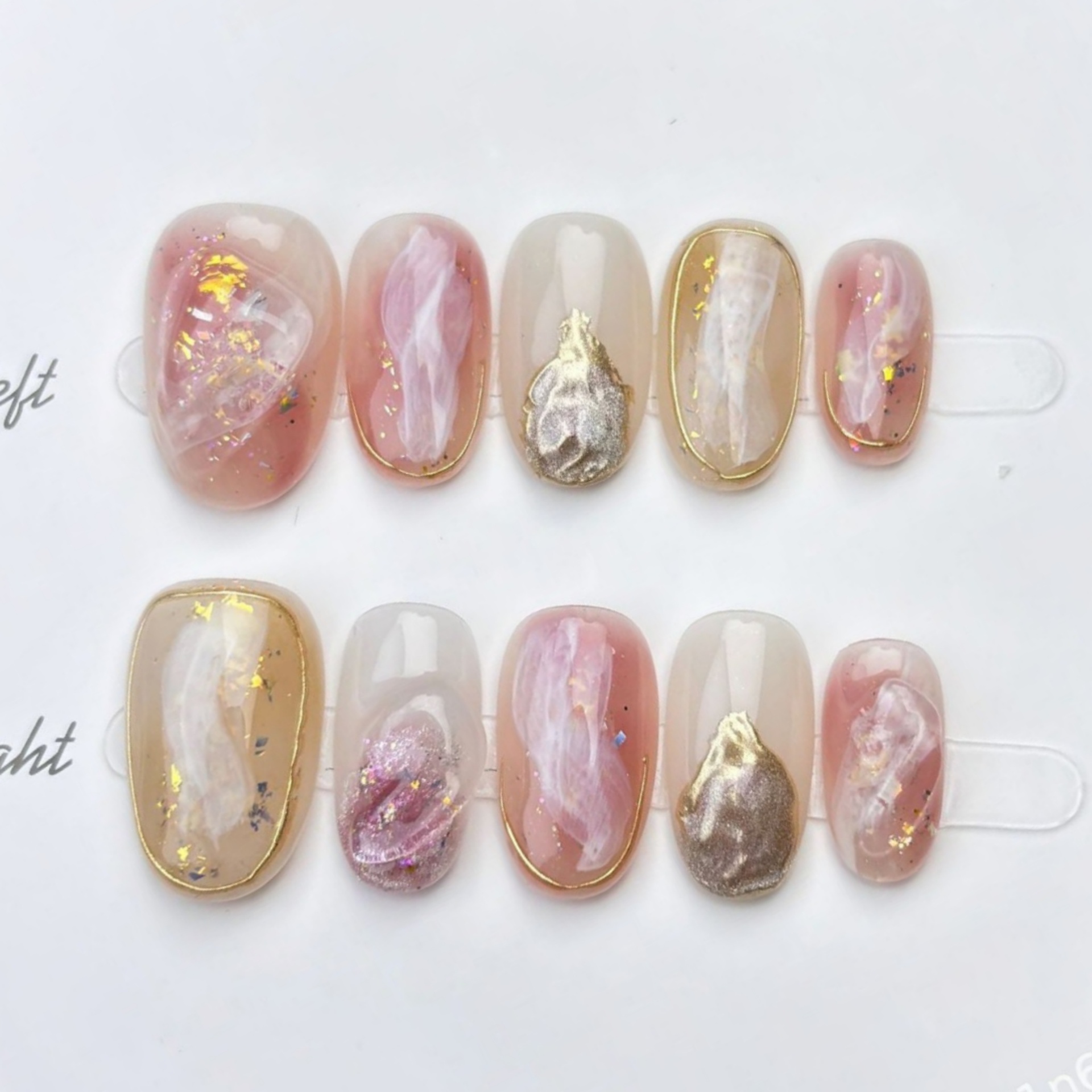 10 stuks handgemaakte kunstnag - Nail Art Full Design recensie en prijs