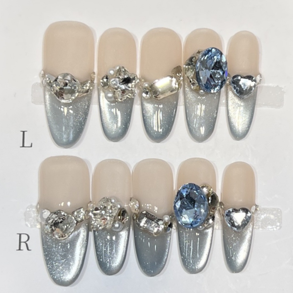 10 stuks korte ovale handgemaa - Nail Art Full Design recensie en prijs