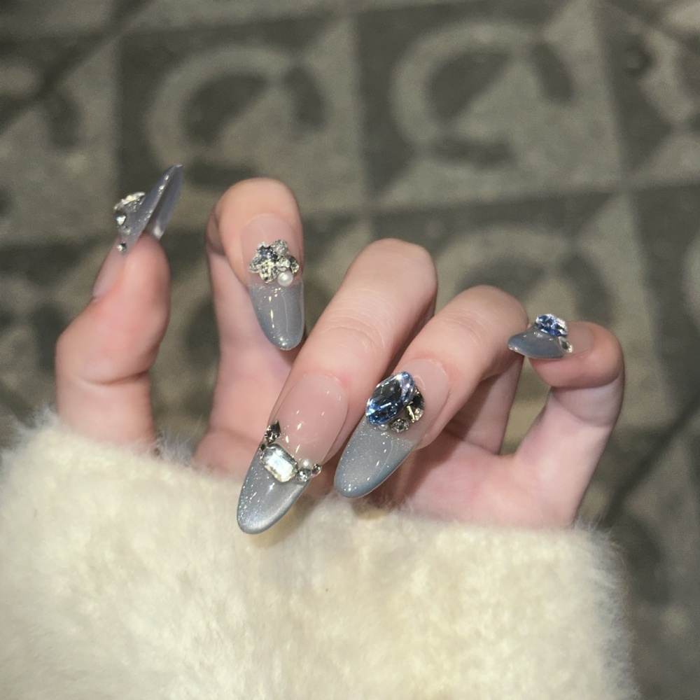 10 stuks korte ovale handgemaa - Nail Art Full Design recensie en prijs