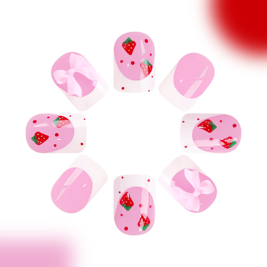 24 stuks rode aardbei ontwerpe - Nail Art Aesthetic recensie en prijs
