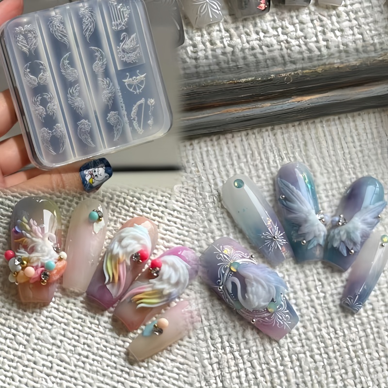 Elegante Zwaan Rose Bow 3D Blo - Nail Art Elegant recensie en prijs