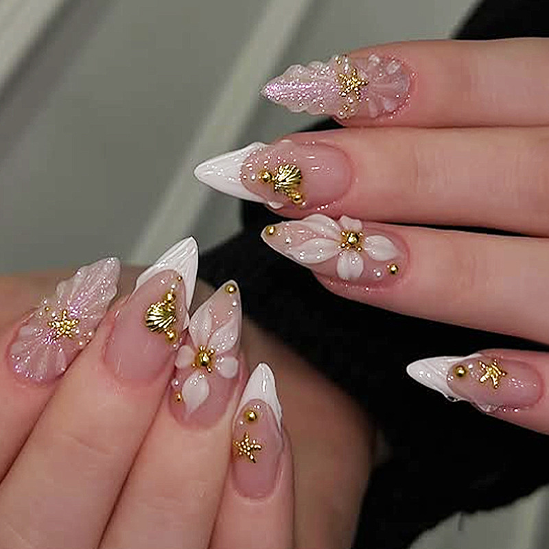 24 stuks afgewerkte amandelvor - Nail Art Aesthetic recensie en prijs