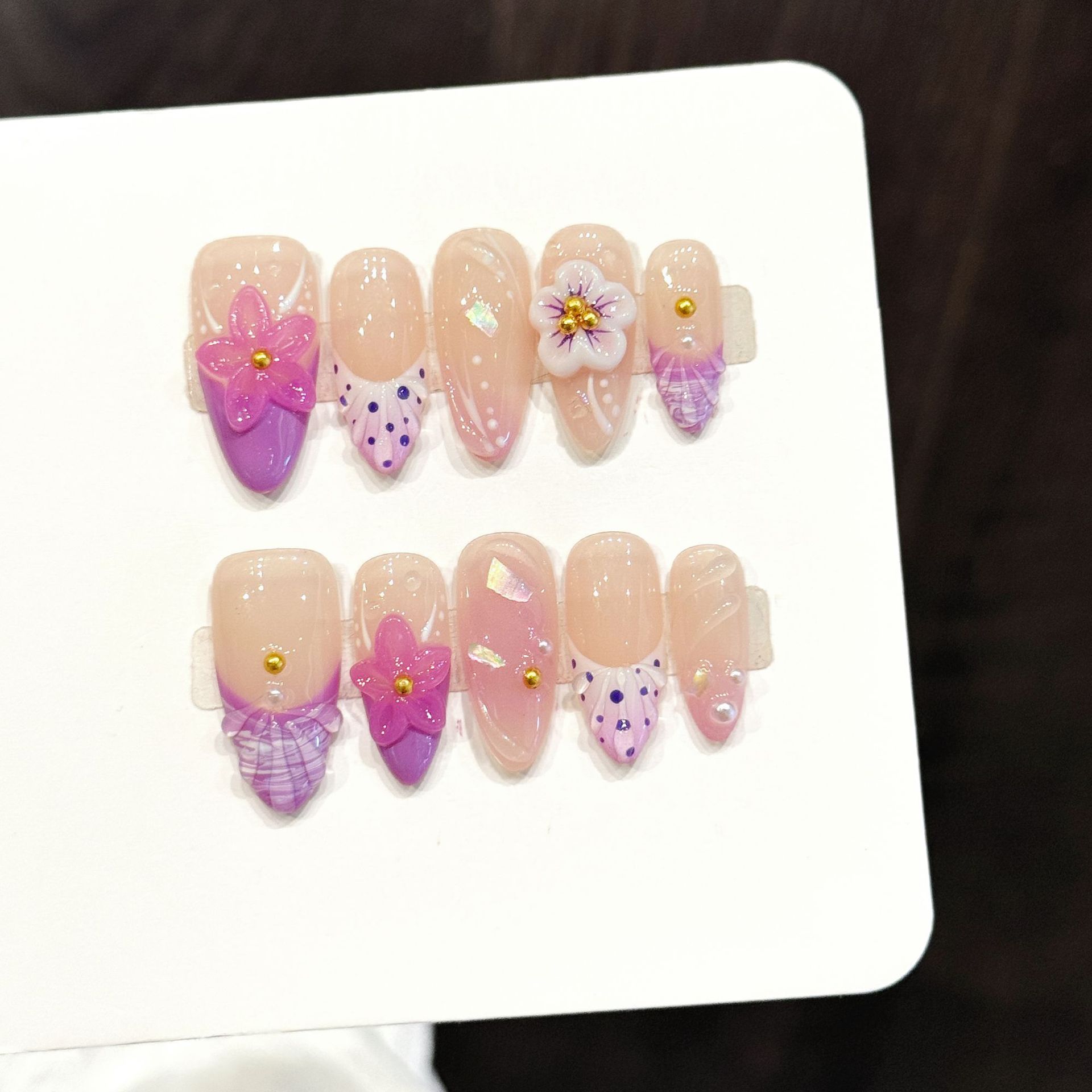 10 stuks zomer mooie rode aard - Nail Art Love recensie en prijs