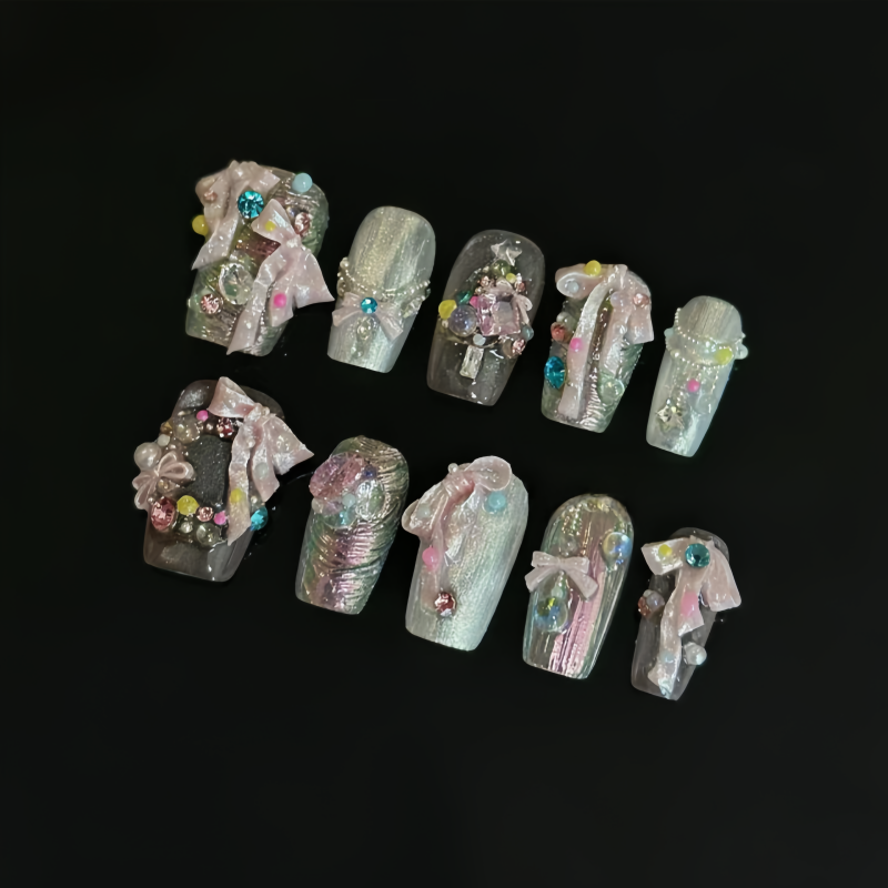 Een nagelkunstvorm met lint st - Nail Art Elegant recensie en prijs