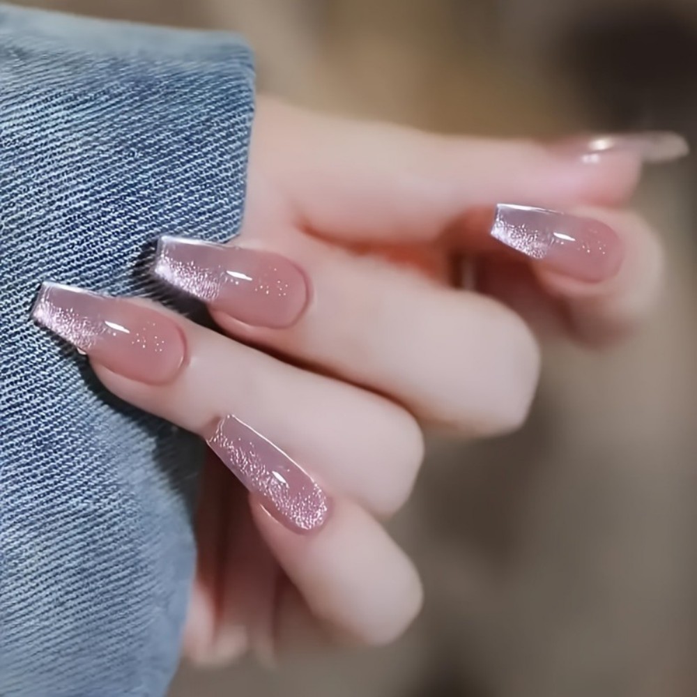 24 stuks sprankelende roze gli - Nail Art Aesthetic recensie en prijs