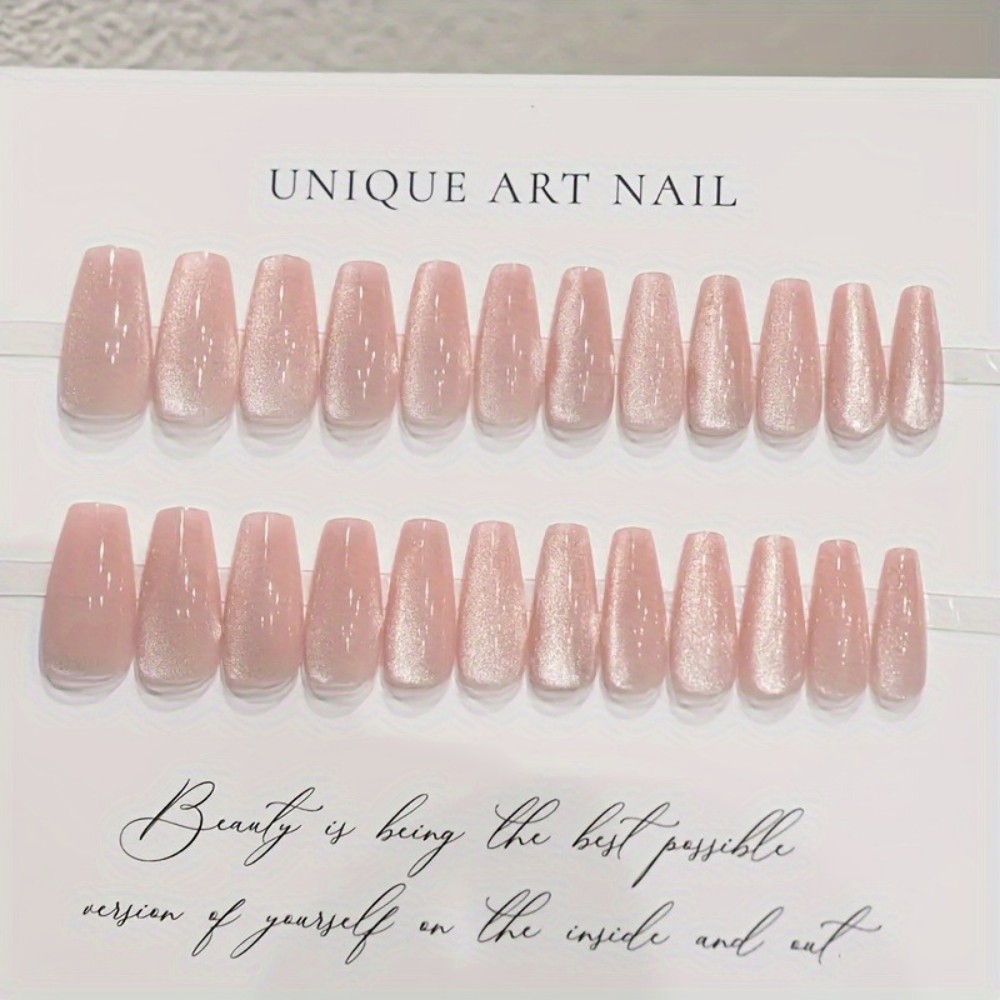24 stuks sprankelende roze gli - Nail Art Aesthetic recensie en prijs