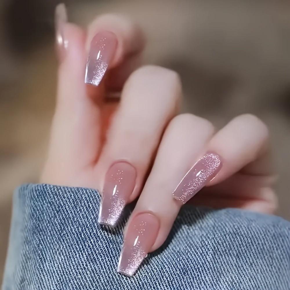 24 stuks sprankelende roze gli - Nail Art Aesthetic recensie en prijs