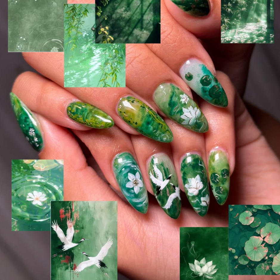 24 stuks opzetnagels kunst bos - Nail Art Full Design recensie en prijs
