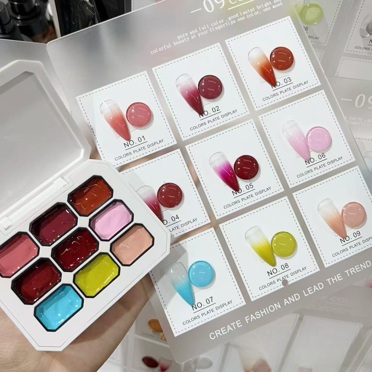 1 stuk Solid 9-grid Nagellak U - Nail Art Painting recensie en prijs