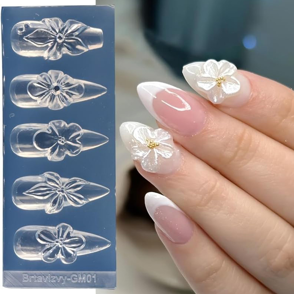 Bloemen 3D Nail Art siliconen  - Nail Art Elegant recensie en prijs