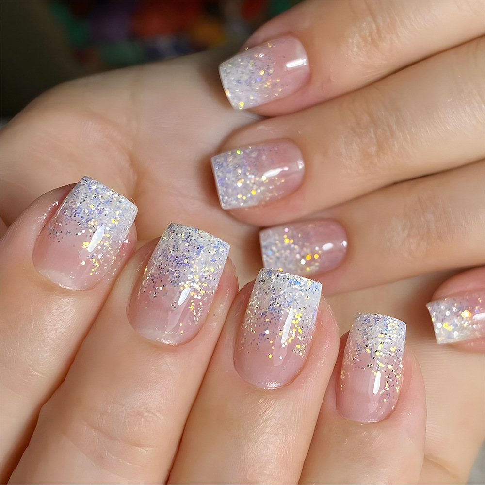 24 stuks korte vierkante kunst - Nail Art Full Design recensie en prijs