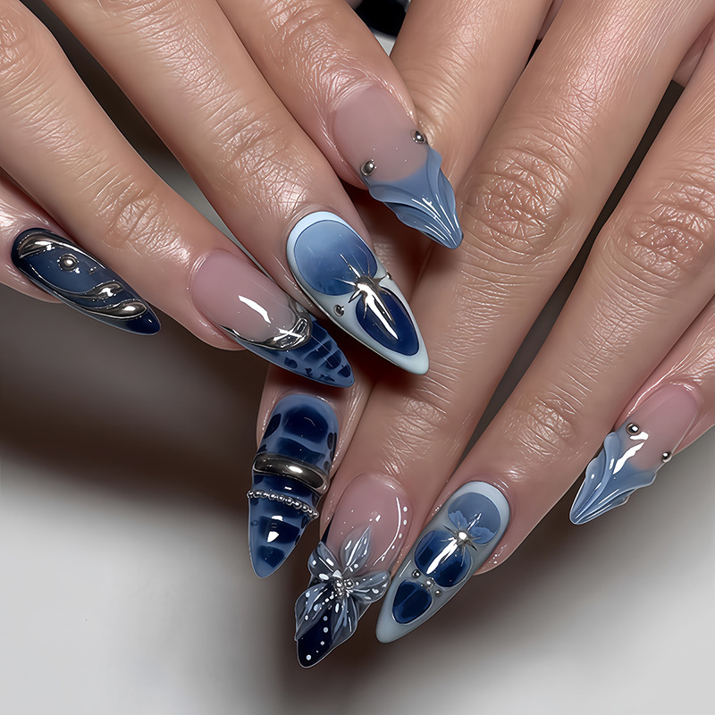 24 stuks middellange amandelvo - Nail Art Full Design recensie en prijs