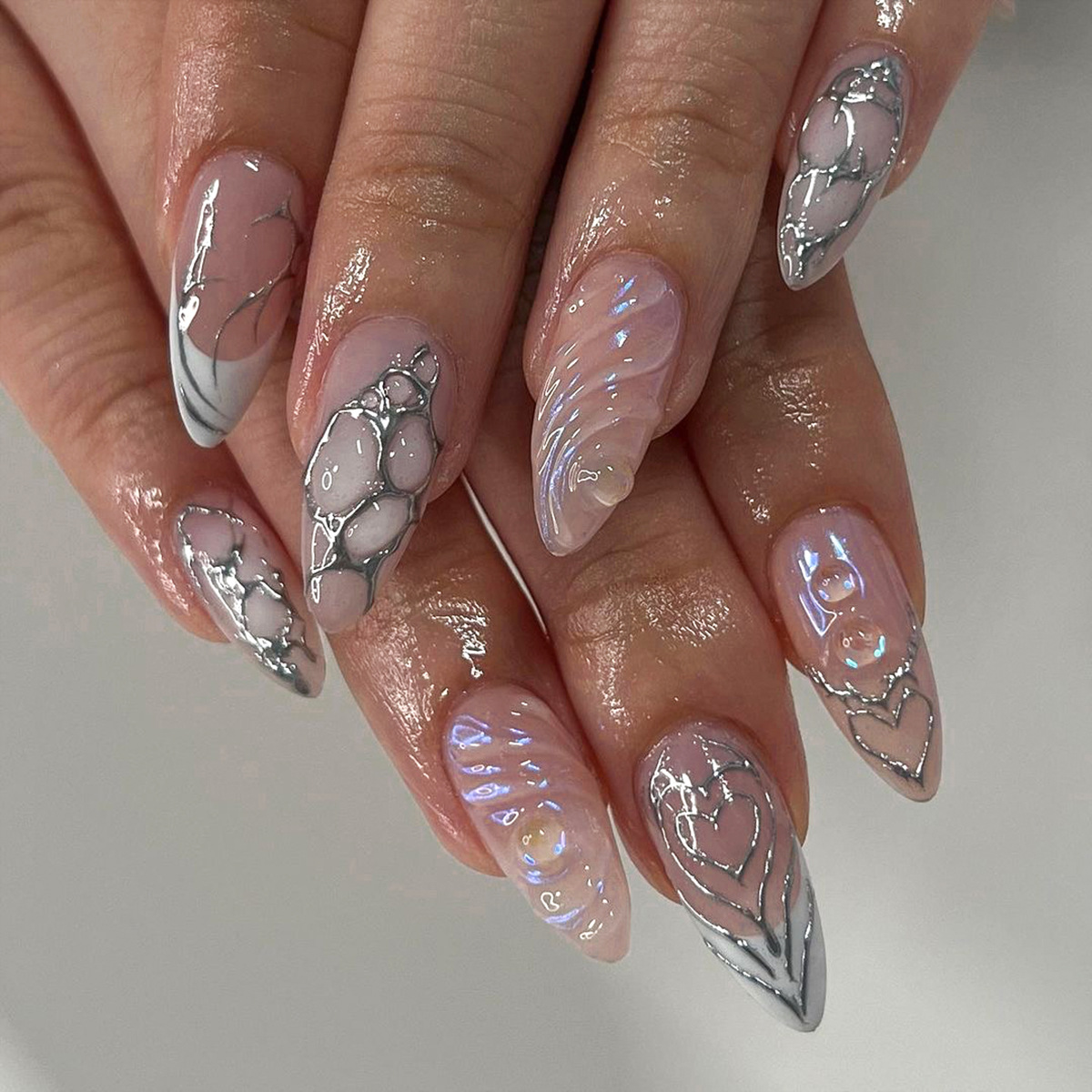24 stuks middellange amandelvo - Nail Art Full Design recensie en prijs