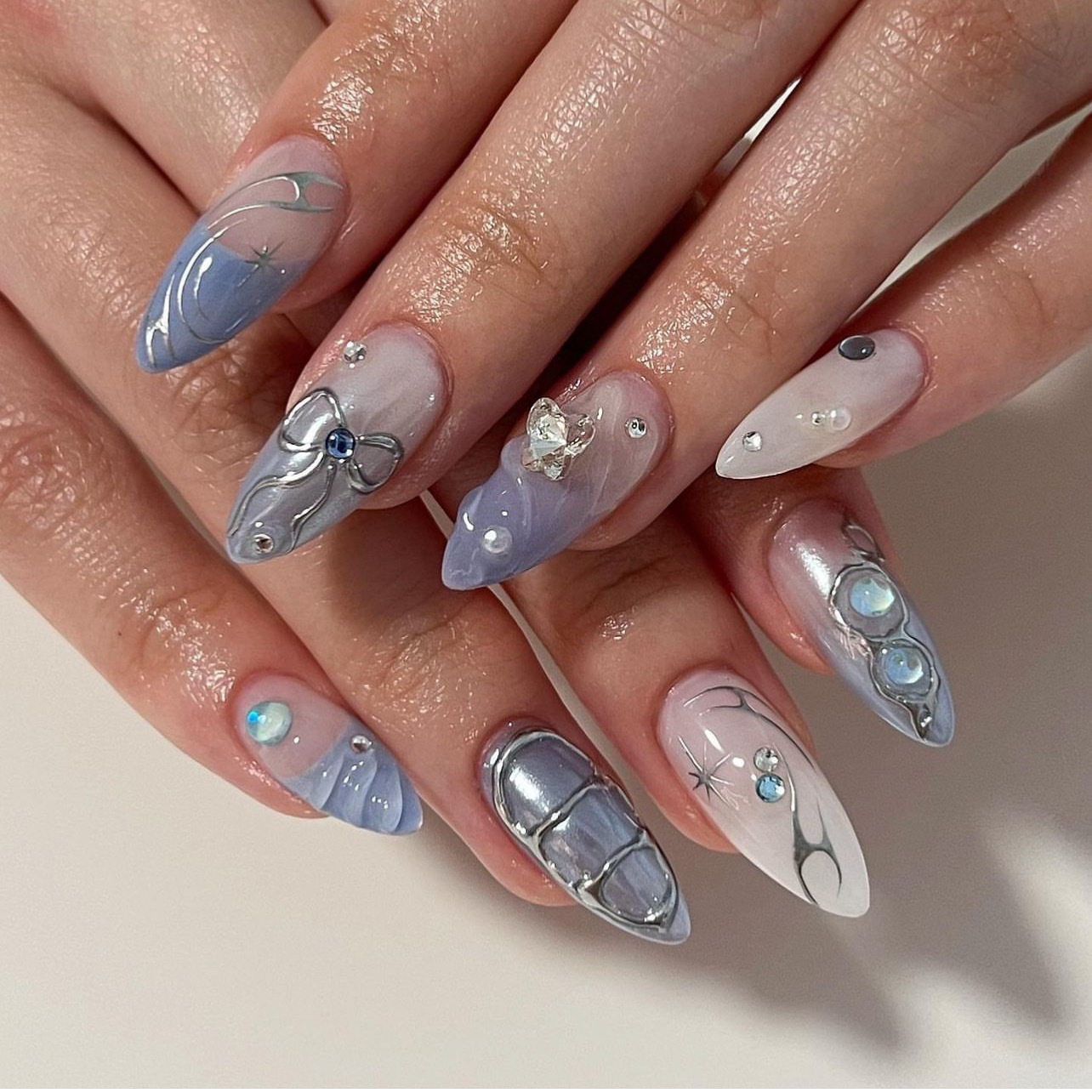 24 stuks middellange amandelvo - Nail Art Full Design recensie en prijs