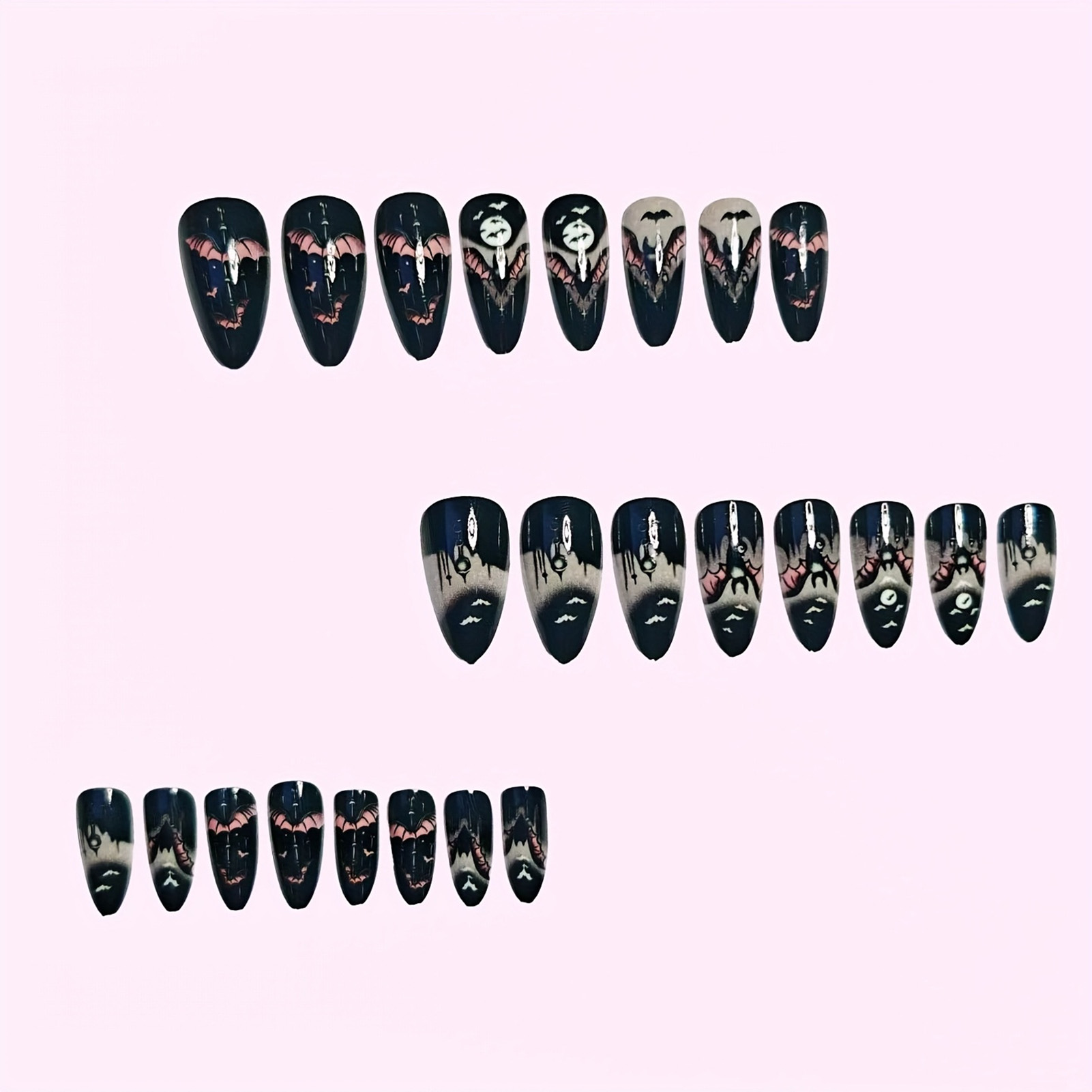 24 stuks Halloween nepnagels z - Nail Art Aesthetic recensie en prijs
