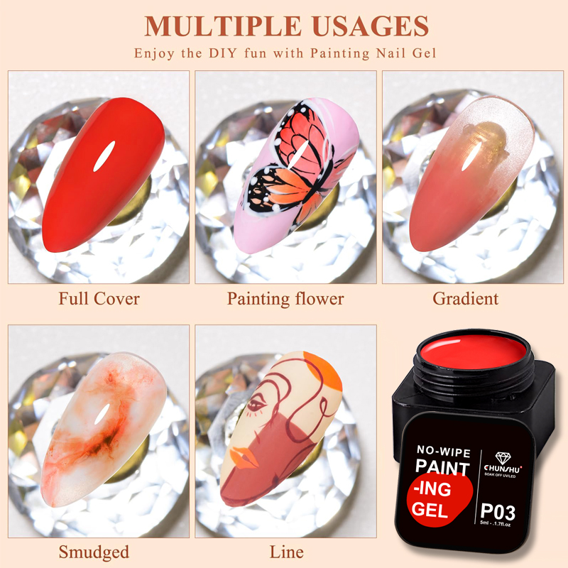 Chunshu 5Ml Geen Veeg 4in1 Sem - Nail Art Full Design recensie en prijs