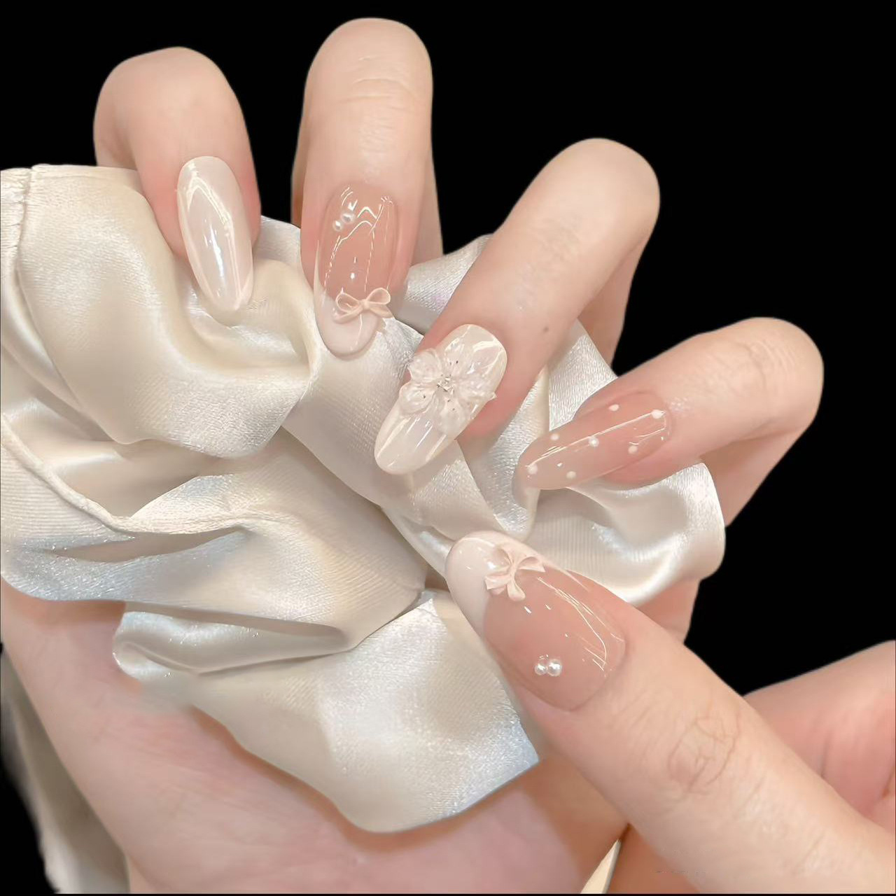 10 stuks melkachtige nude hand - Nail Art Aesthetic recensie en prijs